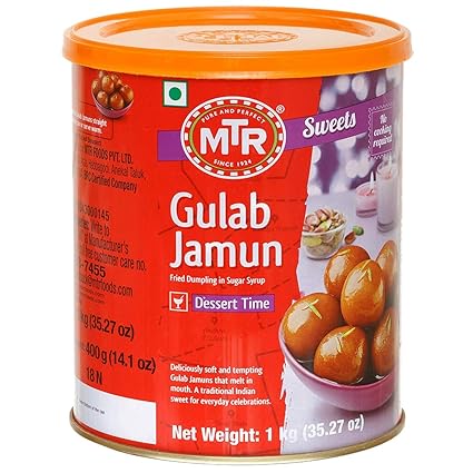 MTR Gulab Jamun, 1kg Tin