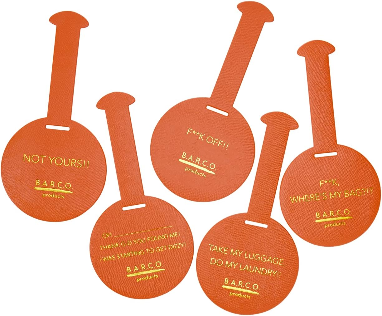 Bright Neon Luggage Tags for Travel, Easily Seen Luggage Identifiers for Suitcases, Spot Your Bags Easily with Our Tags 5 Pack: Office Products