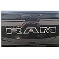 RAM Tailgate Emblem Overlay Decal Stickers 2025 Ram 1500 (Color: Gloss Black)