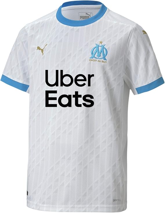 PUMA Unisex Kids Om Home Shirt Replica Jr with Sponsor Football Shirt