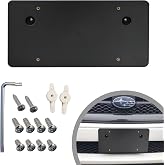 License Plate Mounting Bracket Round Hole Adapter Kit for Subaru - Plate Holder Set w 2 Adapters, 8 Screw Bolts &amp; Wrench Kit, License Tag Mounting Kit, Plate Holders, Car &amp; Truck Accessories