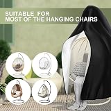 lisetar Waterproof Egg Chair Cover 210D Oxford with Zipper & Drawstring view 7