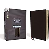 NASB, Thinline Bible, Giant Print, Bonded Leather, Black, Red Letter, 1995 Text, Comfort Print