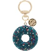 MC Fashion Bling Clay Rhinestone Donut Keychain Bag Charm | Secure lobster clasp, dazzling shiny reflective surface, lightwei