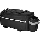 MOSISO Bike Rack Bag, Waterproof Bike Trunk Cooler Pouch Insulated Bicycle Rear Seat Pouch Cycling Backseat Storage Cargo Luggage Saddle Shoulder Bag