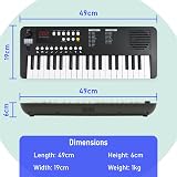 Axus 37 Mini Portable Keyboard Midnight Black USB-C or Battery Power view 4