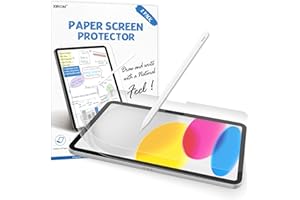 XIRON 2 PACK Paper Screen Protector for iPad 10th Generation 2022(10.9 Inch), Matte PET Film for iPad 10.9-inch (10th generation), Write and Draw Like on Paper, Anti-Glare Screen Protector