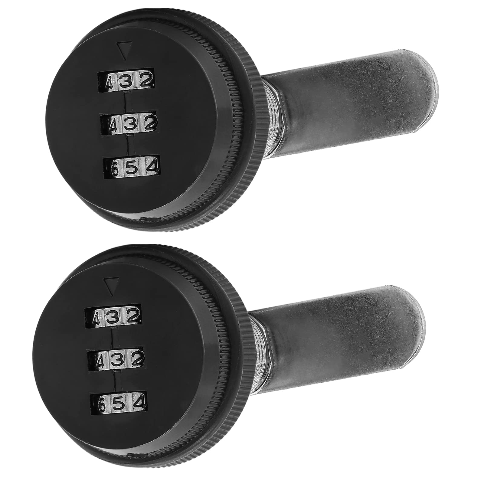 Photo 1 of Kyuionty 2 Pack Combination Cabinet Cam Lock, Password Coded Drawer Lock, Zinc Alloy Security Locks for Cabinet Drawers Mailbox (1-1/8", Black)