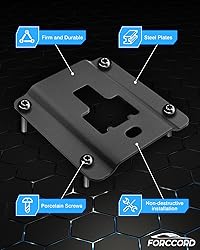 Forccord 4pcs Tie Down Anchors Plates for Ford F150