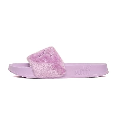 pink fur slides puma
