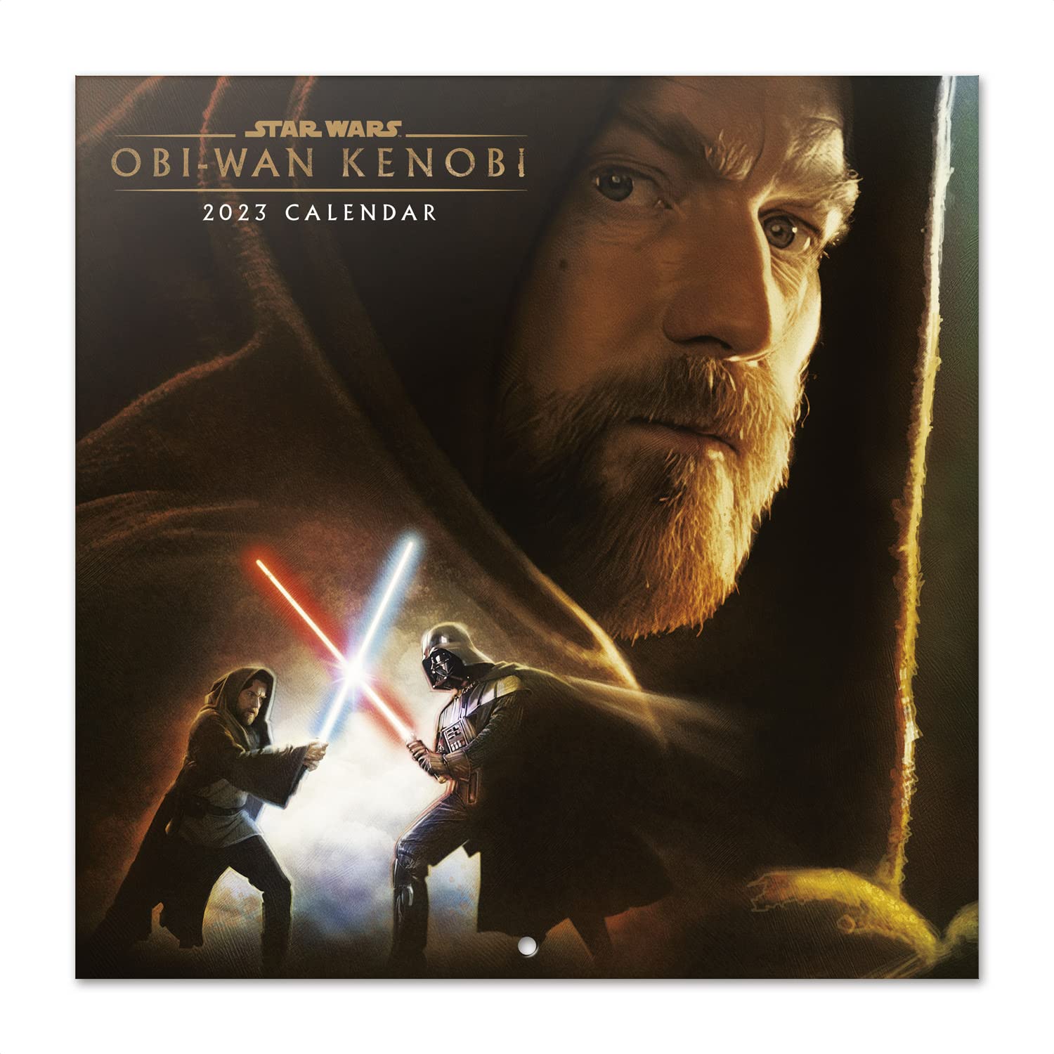Grupo Erik Obi Wan Kenobi Wall Calendar 2023 12' x 12' FSC| 12 Month Planner | Square Wall Calendar 2023 | Family Planner Calendar 2023 | Star Wars Calendar | Star Wars Gifts | Free Star Wars Poster