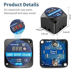 12V 140Amp Dual Battery Isolator Switch withVoltage
