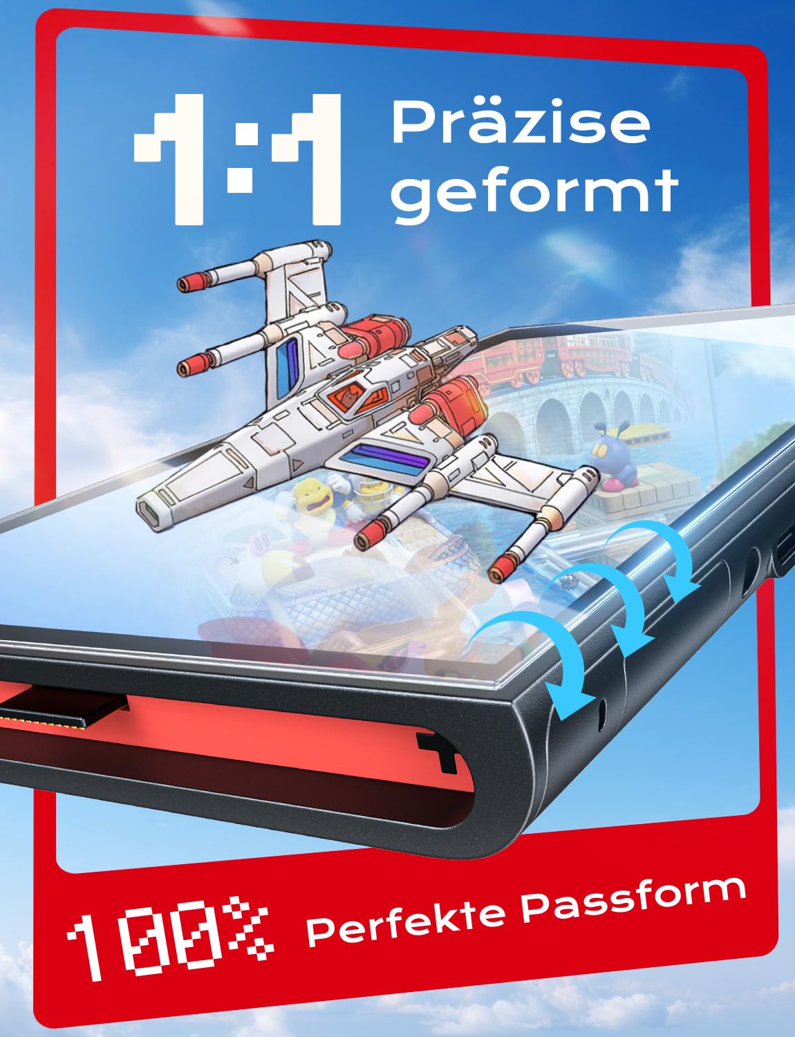 MAGIC JOHN 2 Stück für Nintendo Switch 2 Model 2025 Schutzfolie, Auto-Dust-Eliminierung, 9H Härte Folie, HD Klar, Bläschenfrei, Einfache Installation 5