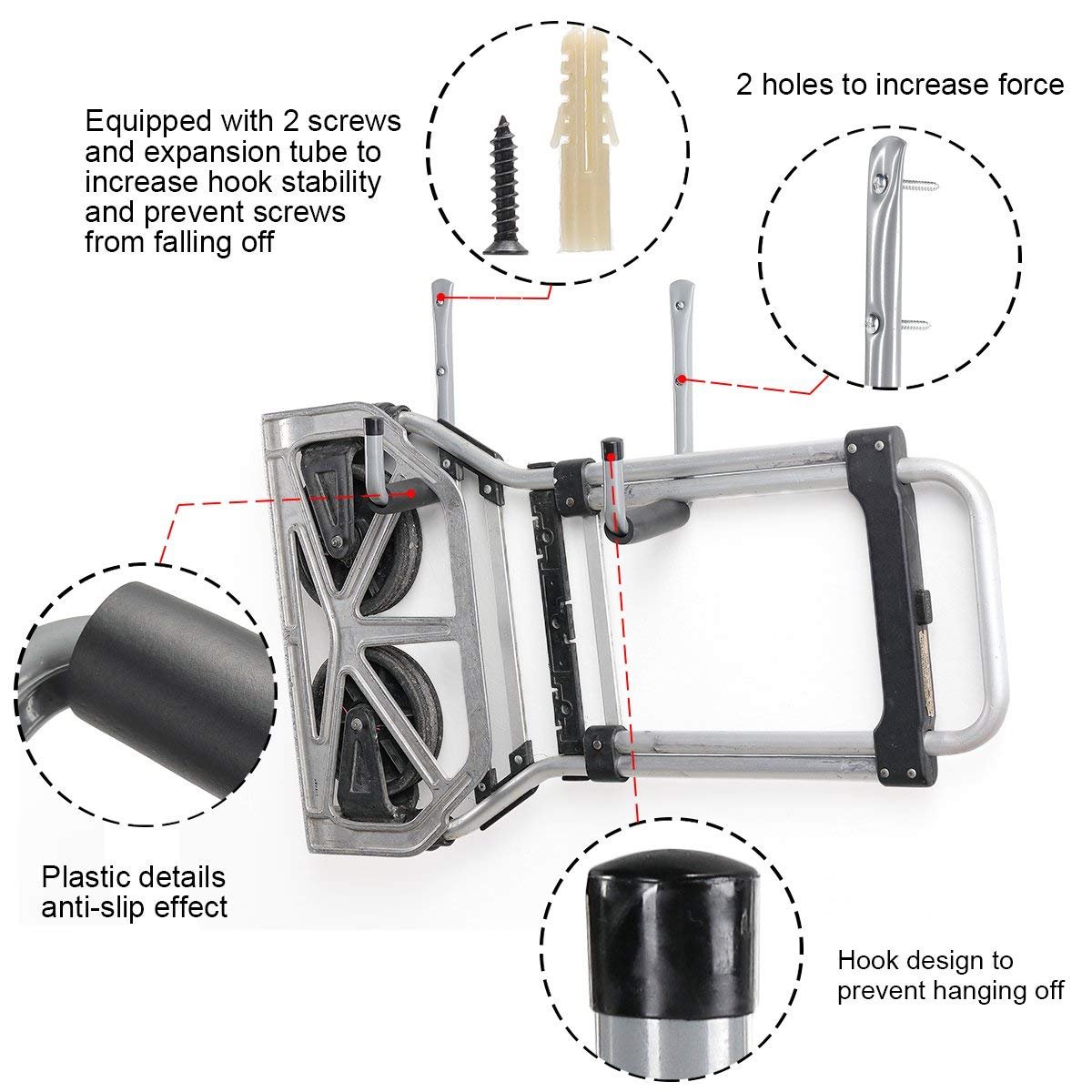 carrello kayak da attaccare alla bicicletta