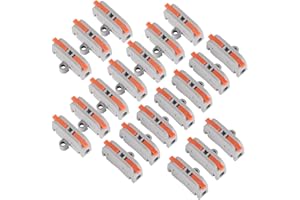 XHF2018 20 Pcs XHF Lever Wire Nut Connector with Fixed Hole with Screws