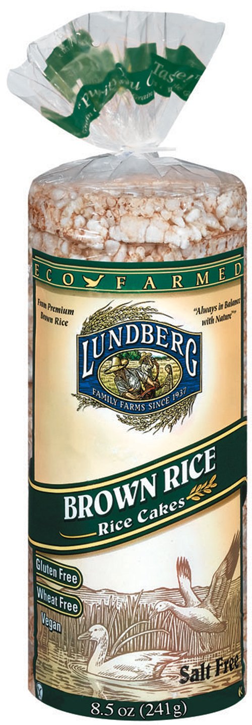 Lundberg Family Farms EcoFarmed Brown Rice Cake, Salt Free