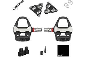 RISEUP Favero Assioma PRO RS-2, Dual-Sensing Side Pedal Based SPD-SL Road Cycling Power Meter, Bluetooth and ANT+ Connectivity for Bike Computers, Cycling GPS Units, & Smartphones