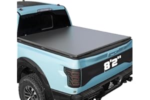 WHALEMOTOR Truck Bed Tonneau Cover Compatible with Ford Super Duty 8.2 ft Long Box, 1999-2025 F250 F-250 F350 F-350, Soft Roll Up Style