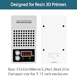 HCSSZ Mini Heater 3D Resin Printer Temp Controller Activated Carbon Filter LCD view 2