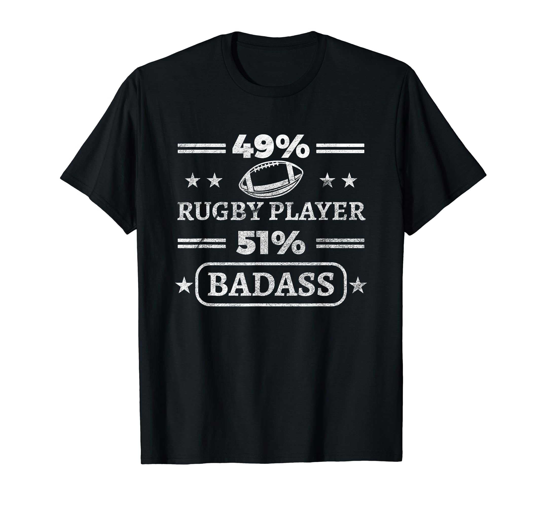 Rugby Player and Badass Rugby Lovers Gift T-Shirt
