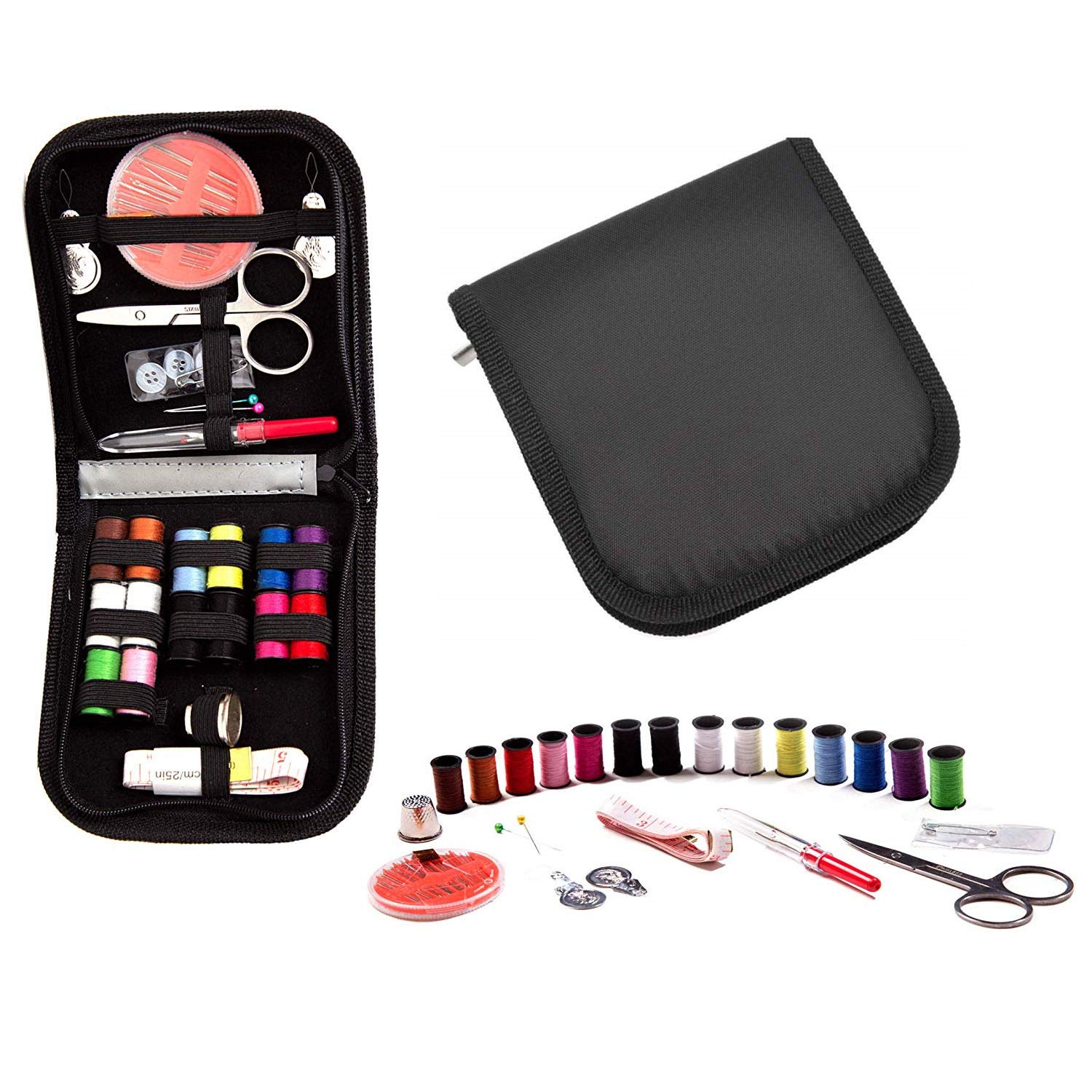 Sewing Kit ,DIY Sewing Supplies Include Sewing Needles,Sewing Thread,Scissors,Tape Measure etc ,Fit for Adults ,Beginners,Travel and Home
