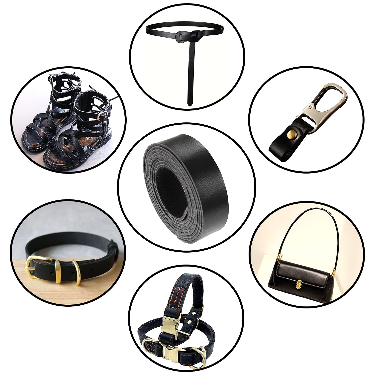 picheng Leather Strip 72 Inches Long (1 inches Wide) Very Suitable for Traction Ropes, Ladies Belts, Car Keychains