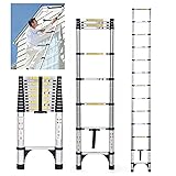 JADDUO 20.3FT Telescoping Ladder, Portable