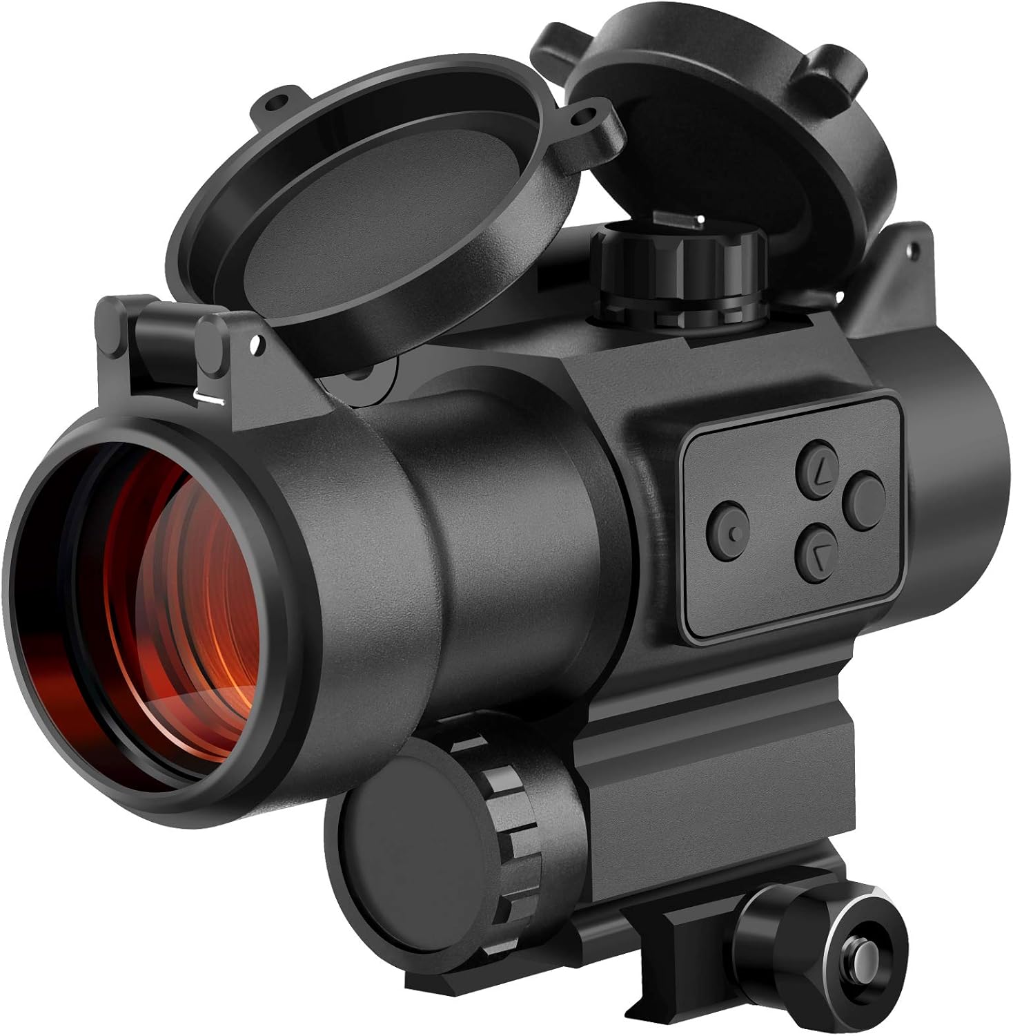 MidTen 1x29mm Red Dot Sight Scope with Red Laser Waterproof Reflex Sight for 20mm Picatinny Rail : Sports & Outdoors