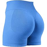 YEOREO SoftHue Workout Shorts Womens Scrunch Butt Lifting 4.5" Seamless Gym Clorisy Running Shorts