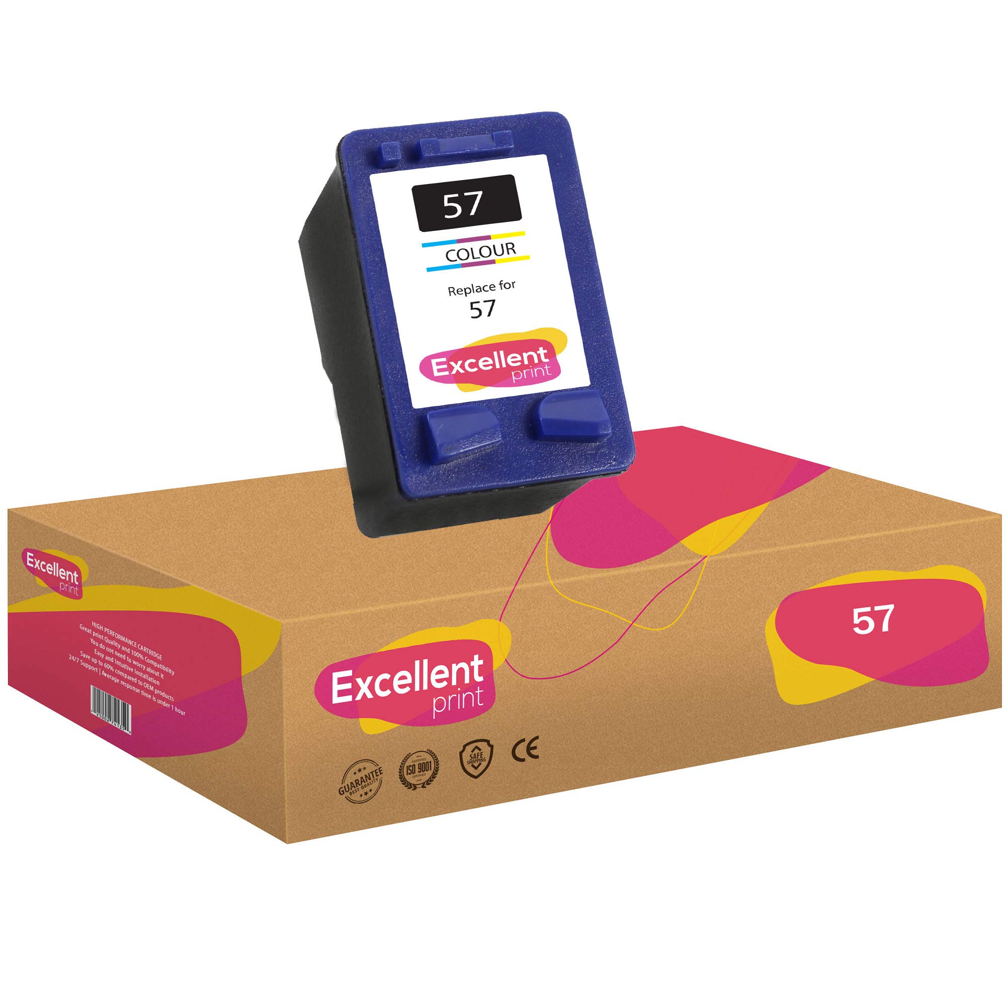 Excellent Print 57 Compatible Ink Cartridges for HP Deskjet 5154 5850 Fax 2140 Photosmart 7350