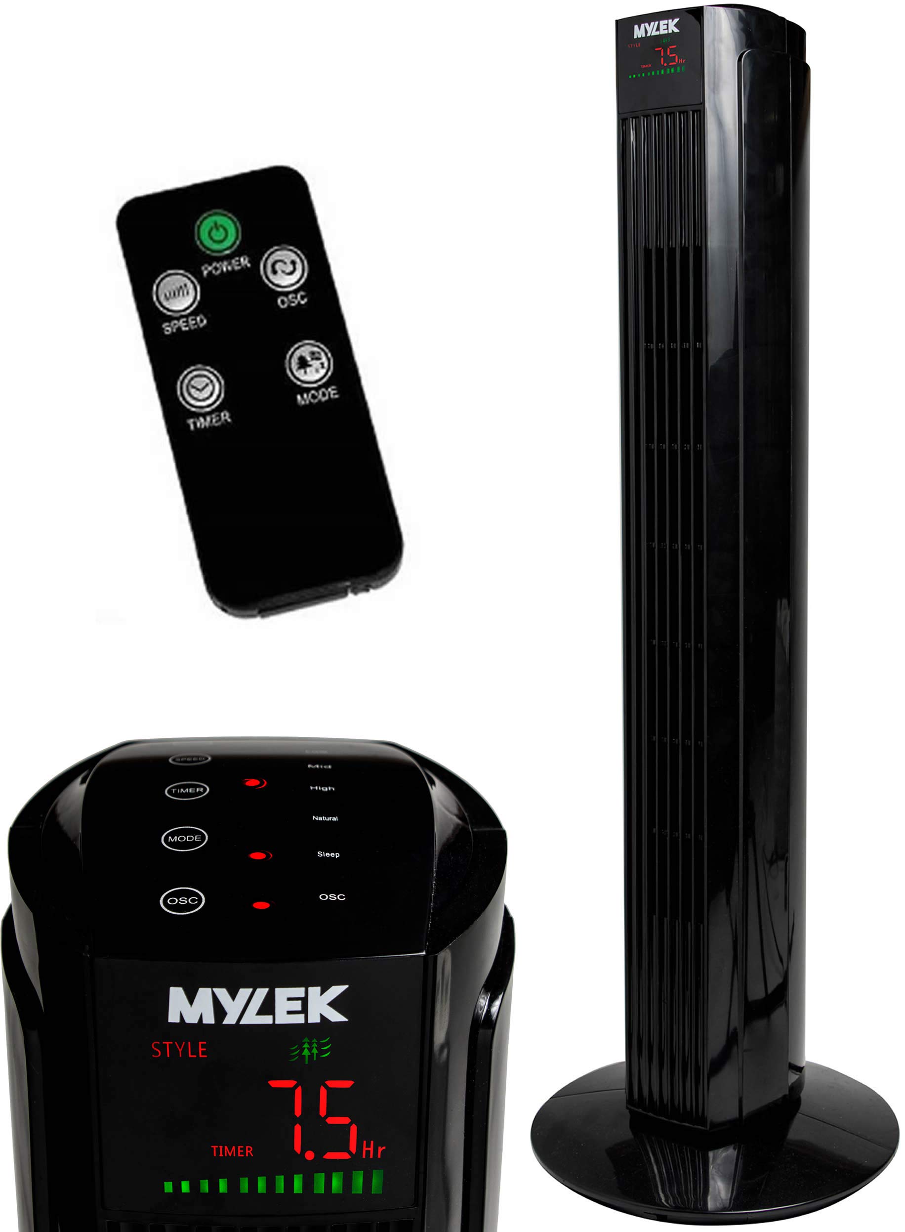 MYLEK Tower Fan with Remote Control 