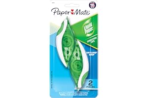 Paper Mate Liquid Paper DryLine Grip Correction White Tape, 2 Count