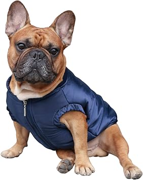 Ichoue Dog Cotton Padded Coat Thick Winter Warm Jacket Vest Clothes For Cold Weather