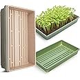 Mr. Pen-Plastic Growing Trays, 5 Pack, Plant Tray, Seed Tray, Seedling Tray, Propagation Tray, Plant Trays for Seedlings, Microgreens Growing Trays, Seedling Starter Trays