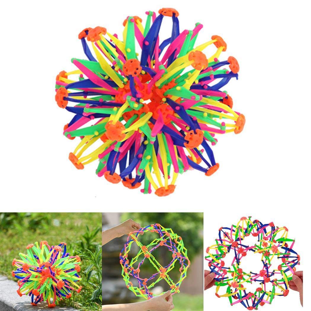 kaimus Kinder Magische Ball Ausfaltbare Ball Spielzeug Mehrfarbige Ball Kinderflexiblen Druck-Ball