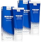 BLUE-EMU Ultra Hemp Arthritis Pain Relief Cream for Fast Joint & Muscle Relief, 3 Oz, 2 Pack