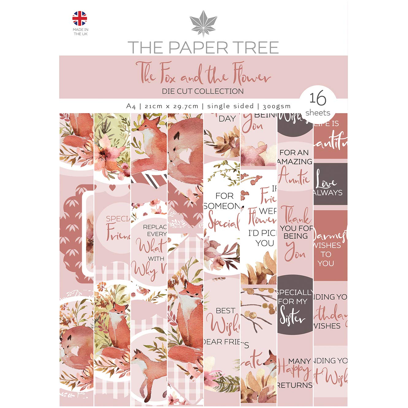 The Paper Tree The Fox & The Flower Die Cut Sheets