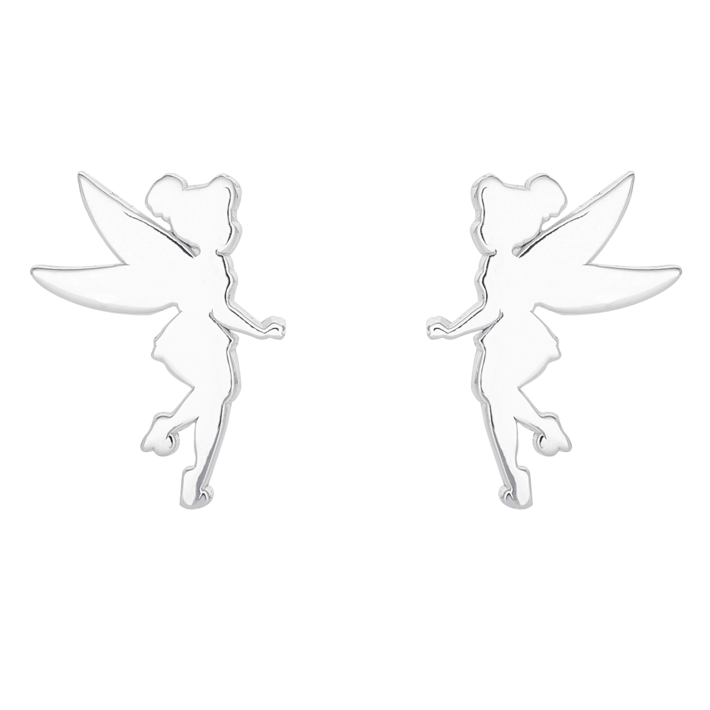 Disney Sterling Silver Tinkerbell Stud Earrings