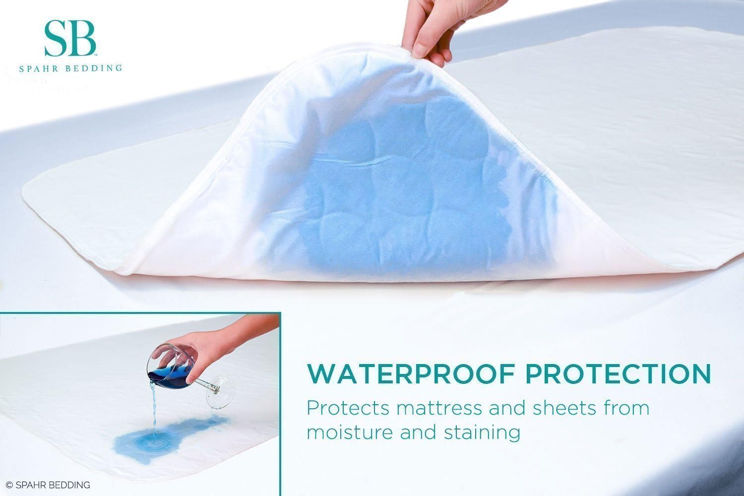 Reusable Underpad for Bedwetting - Washable Waterproof Mattress Pee Mat for Elderly - Bed Wetting Sheet Protector and Incontinence Pad - Bedding and Sheet Protector Pad - 34" x 52": Home & Kitchen