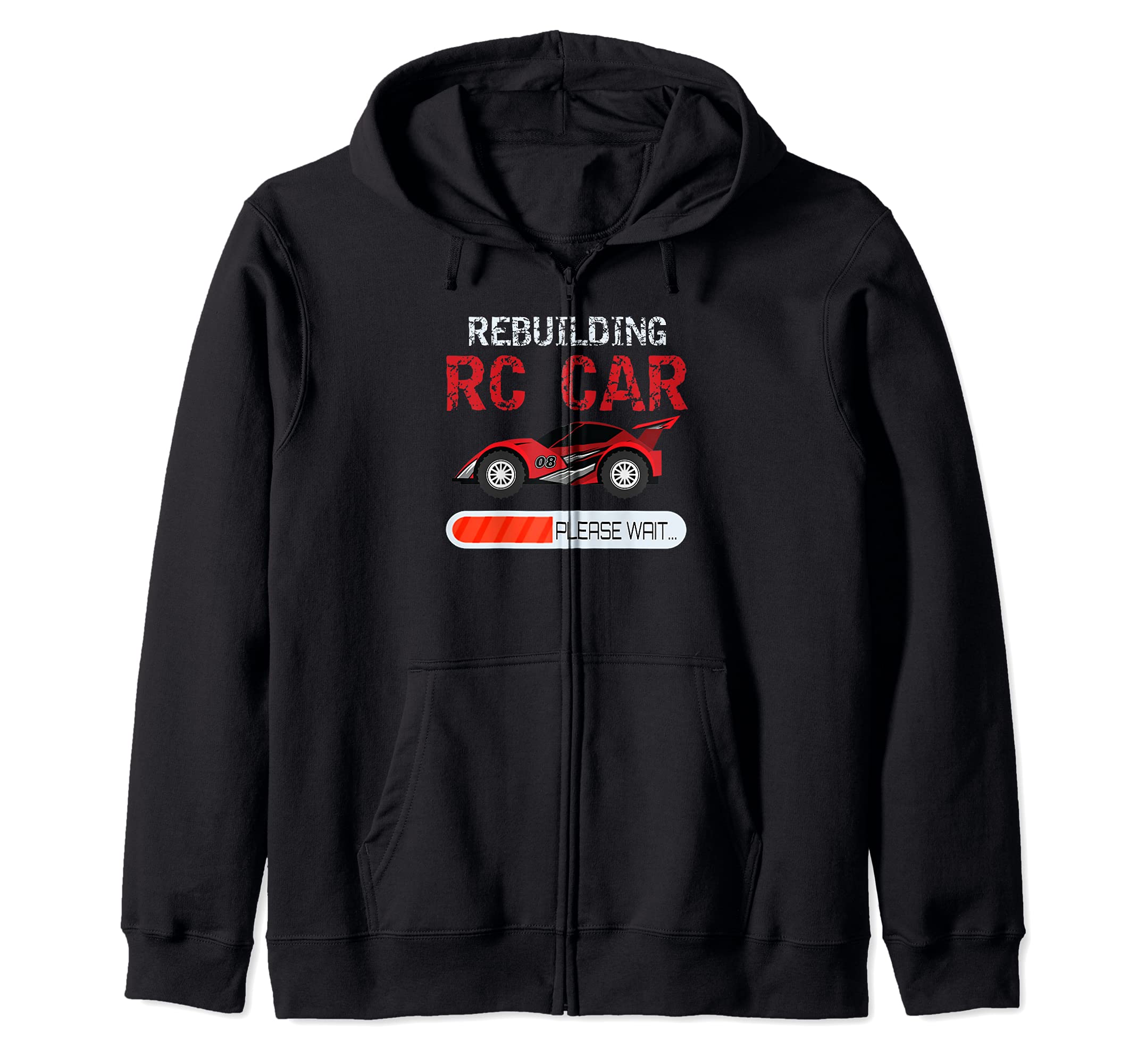 Rebuilding RC Car Remote Control Toy Car Zip Hoodie