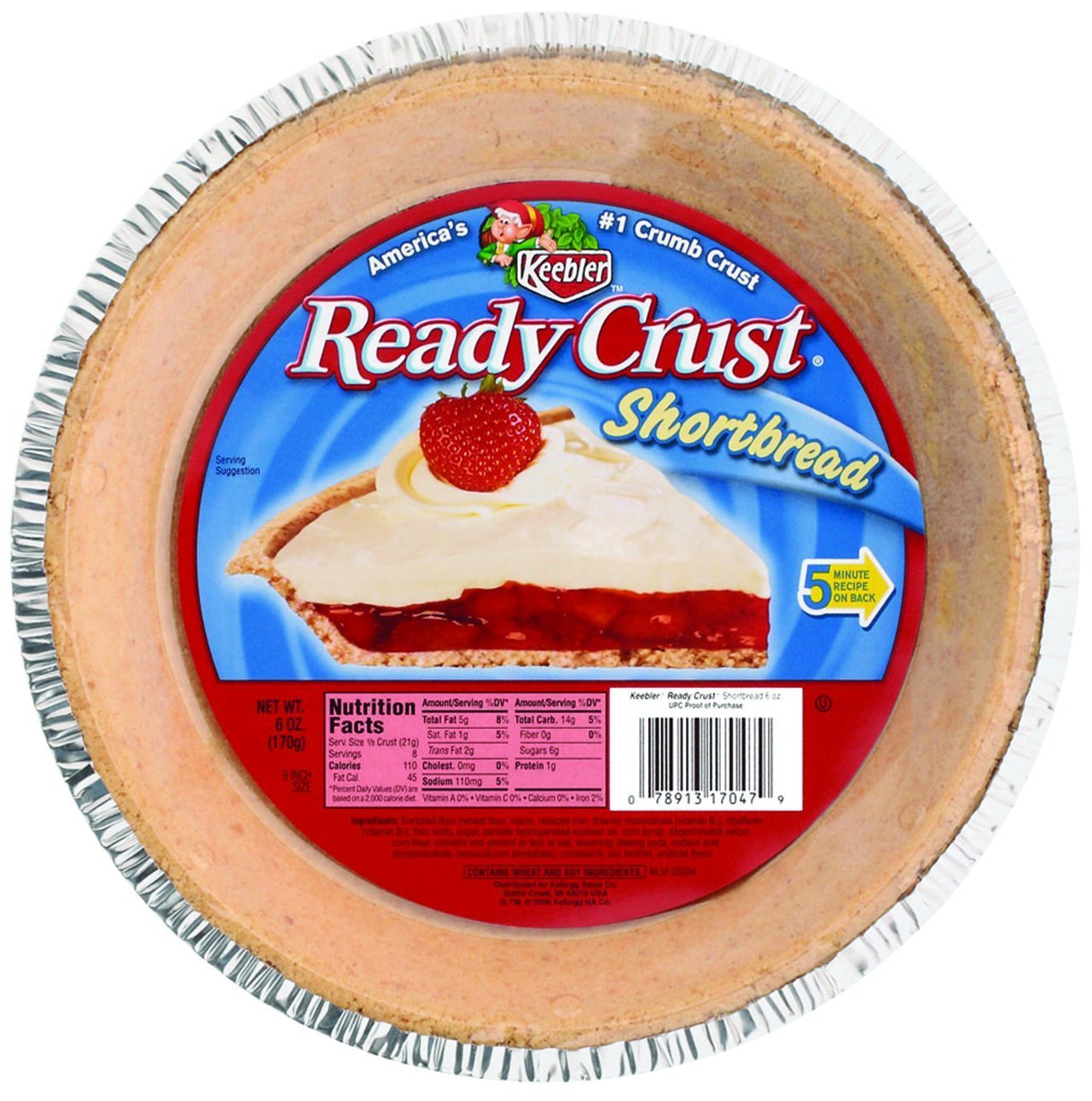 Ready Crust Shortbread 9" Pie Crust Grocery & Gourmet Food