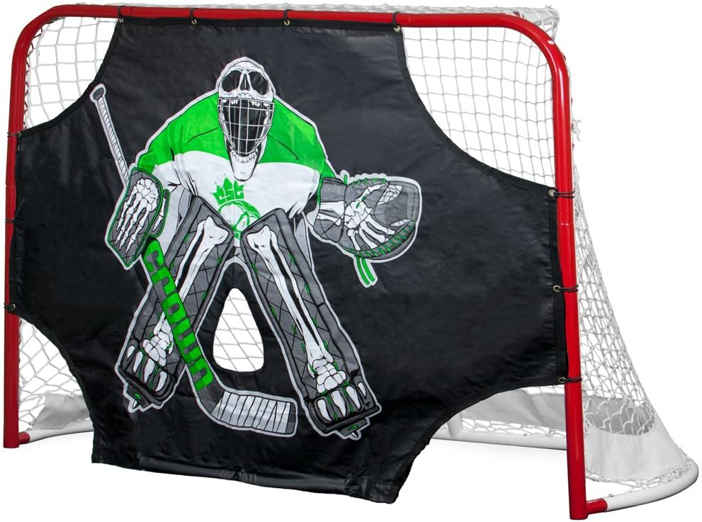 Crown Sporting Goods 72" x 48" Green Skull Sniper Ice Hockey Practice Shooting Target : Sports & Outdoors