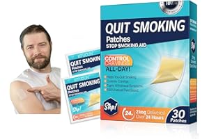 SDJUFEI Stop Aid, 21 mg Step 1 Patches, 30 Patches, Delivered Over 24 Hours, Helping Quit Patch, Easy and Effective to Help Stop