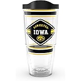 Tervis Iowa Hawkeyes - First String Made in USA Double Walled Insulated Tumbler Travel Cup Keeps Drinks Cold & Hot, 24oz, Classic