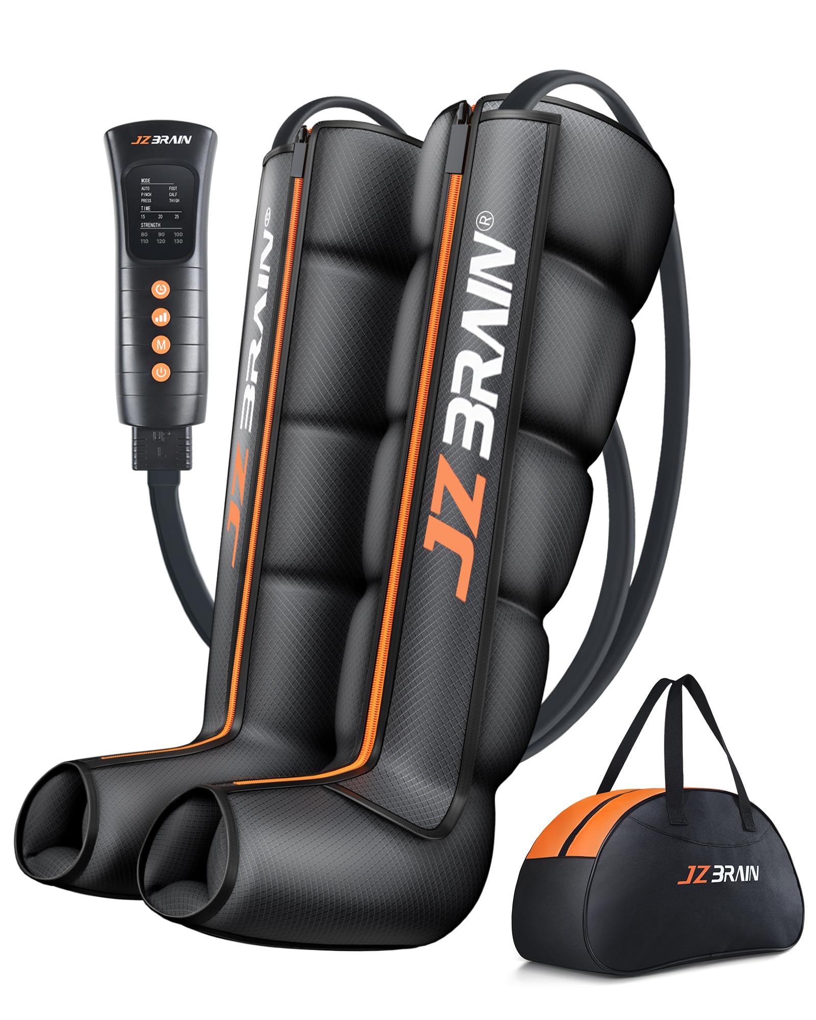 Photo 1 of ***(PARTS ONLY/ NON FUNCTIONAL)***JZBRAIN Sequential Air Compression Recovery System : Professional Full Leg Compression Boots for Circulation and Pain Relief - Sequential Device for Muscle Relaxation - for Athletes, Women, Men