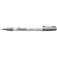 SHARPIE Oil-Based Paint Marker, Extra Fine Point, Metallic Silver, 1 Count - Great for Rock Painting