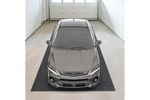 OLanto Garage Floor Mat 7'5" x 17', Premium Oil Absorbent Pad for car, Trunk, SUV, Van, Protects Surfaces, Reusable/Washable/Durable, Non Slip TPR Backing, Charcoal