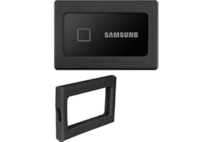 getgear Silicone Bumper for Samsung T7, T7 Touch Portable SSD - 1TB, 2TB, 500GB, USB 3.2, Strong-Shock Absorbing, Slip-Resistant- Black (Black)