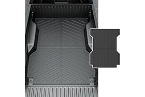 powoq 6FT Truck Bed Mat Compatible with 2005-2023 Toyota Tacoma Truck Bed Liner TPE Material Replacement for 2005-2016 2017 2018 2019 2020 2021 2022 2023 Toyota Tacoma Accessories(6FT Bed Mat)