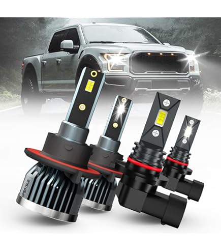 LED Headlight & Fog Light Combo Kit For Ford F-150 2004-2014 – 6000K 4 Bulbs – CHUSYYRAY